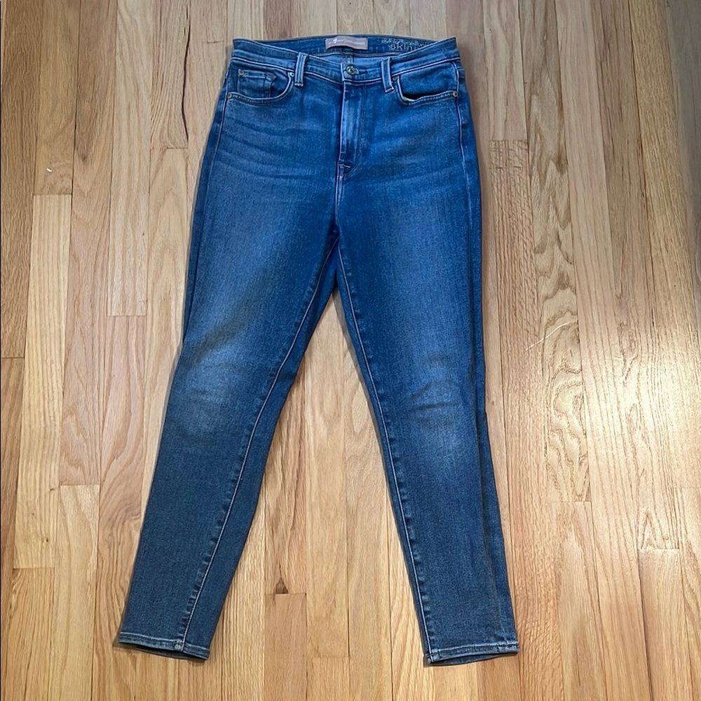 7 For All Mankind The High Waist Ankle Skinny Jeans